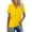 912#Yellow, variant on Women's Short Sleeve Golf Tennis Polo Shirts V Neck Collared Workout Tops Yellow L