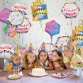 thumbnail image 5 of Hegbolke 27 PCS Happy Birthday Party Aluminum Foil Balloons - 18" Inch Round Helium Floating Mylar Balloon for Birthday Parties Decorations Supplies, 6 Patterns, 5 of 7
