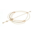 thumbnail image 4 of Unique Bargains 1 Pc Headpiece Vintage Faux Diamonds Head Chain Gold Tone, 4 of 5