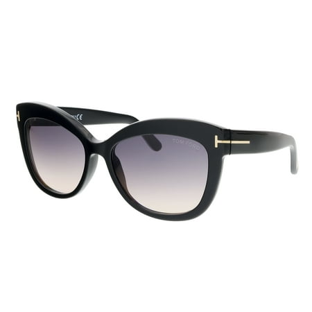 Tom Ford Women's Gradient Alistair FT0524-01B-56 Black Cat Eye Sunglasses