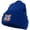 Royal, variant on US Coast Guard Veteran Anchors Embroidered Long Beanie - Black OSFM