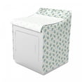 thumbnail image 2 of Ivory and Blue Washer Cover, Forget-me-not Flowers Pattern Fresh Foliage on Ivory Backdrop, Decorative Accent for Laundromats, 29" x 28" x 40", Pale Blue Ivory, by Ambesonne, 2 of 3