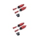 thumbnail image 1 of Vogacara Amortiguador de coche RC de 2 piezas, amortiguador lleno de aceite para vehículo, piezas de repuesto modificadas para automóvil, Rojo 2piezas, 1 of 6