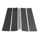 thumbnail image 1 of Moldura de ventana del pilar de la puerta Unique Bargains para Chevy Suburban 2021-2023 Patrón de fibra de carbono negro Sticker anti rasguños para los postes del pilar 6 piezas, 1 of 7