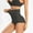 Black, variant on Women's Tummy Control Thong Shapewear High Waisted Seamless Shaping Thong Panties Body Shaper Underwear (Available in Plus Size)