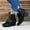 Black, variant on Tejiojio Clearance Woman Winter Plus Size Leather Boots High Heeled Thick Heel Sequined Booties Ladies Short Boots