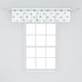 thumbnail image 2 of Ambesonne Neutral Color Window Valance, Soft Colored Stars, 42" x 12", Cadet Blue and Pale Peach, 2 of 3