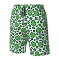 thumbnail image 4 of Pofeuu Leopard print St. Patrick's Day Prin Men's Swim Trunks Quick Dry Bathing Suit Swimming Board Shorts Mesh Lining Beach Swimwear-Large, 4 of 6