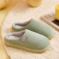 thumbnail image 1 of Zapatillas forradas de felpa para mujer, zapatos borrosos cálidos para dormitorio interior de invierno, zapatillas silenciosas para el hogar, 1 of 8