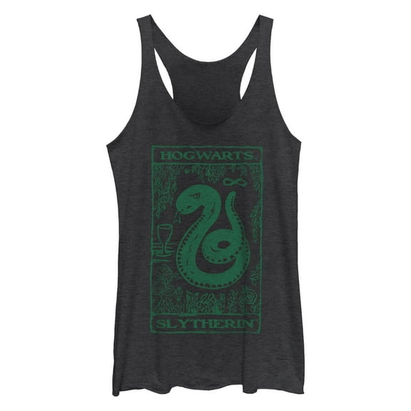 Women's Harry Potter Slytherin Snake Racerback Tank Top