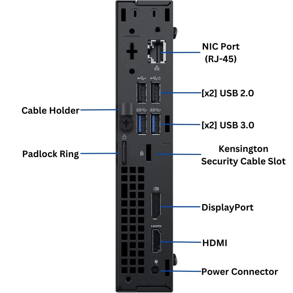 Restored Dell OptiPlex 3060 Windows 11 Pro Mini Desktop Computer | Core i3 Processor | 16GB RAM | 512GB SSD | Home or Office PC (Refurbished)