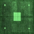 thumbnail image 1 of Ahgly Company Indoor Square Abstract Emerald Green Modern Area Rugs, 7' Square, 1 of 4