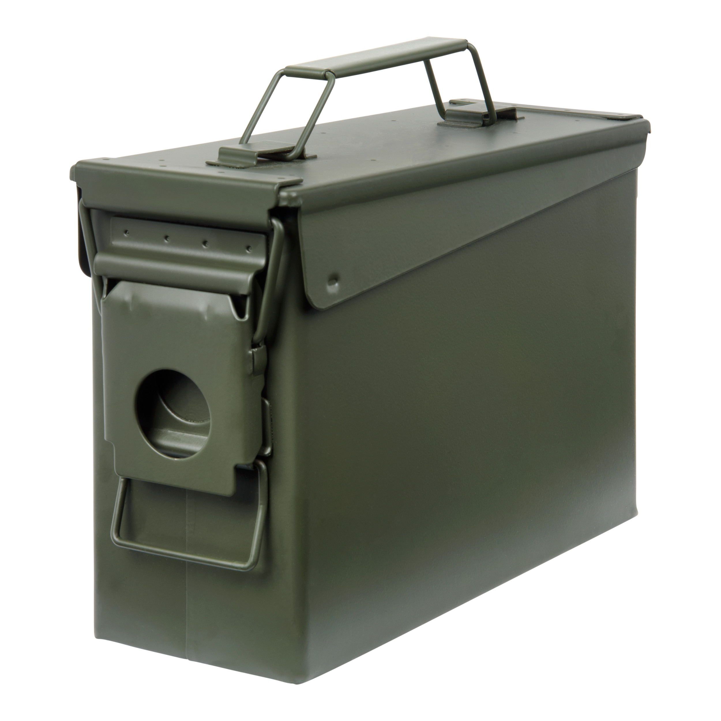 Allen Company Classic Steel Ammo Box - Large, Lockable, And Waterproof Ammo Storage For .30 Cal. - Shooting Accessories - Army Green Metal Container