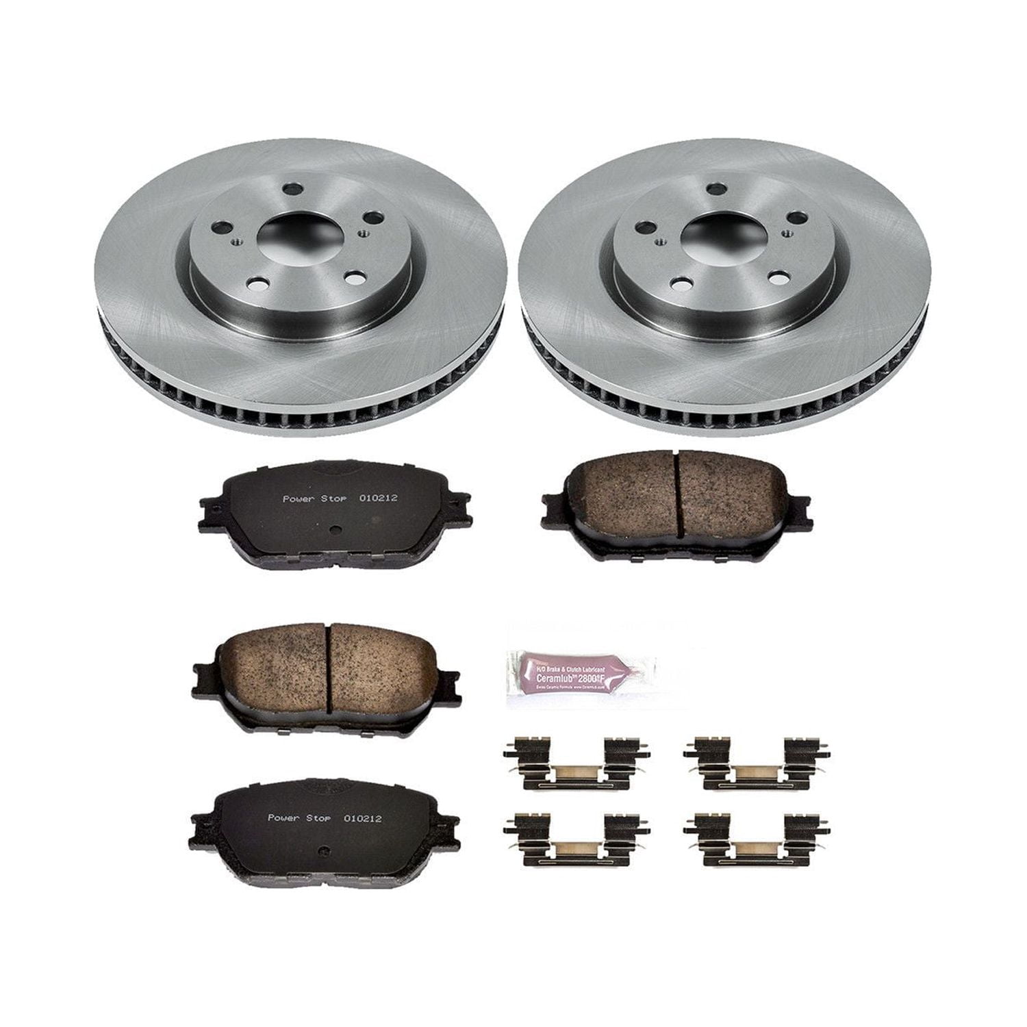 Power Stop Front Stock Replacement Brake Pad and Rotor Kit KOE5272