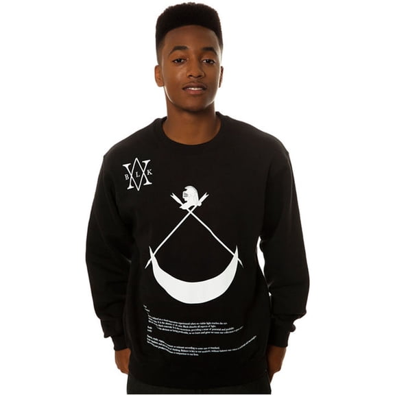 Black Scale Mens The Definition Crewneck Sweatshirt, Black, XX-Large