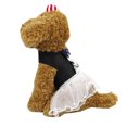 thumbnail image 1 of Tenue en Maille pour Animaux de Compagnie Robe Jupe Laisse Corde Harnais Vêtements Robe Bleue m, 1 of 9