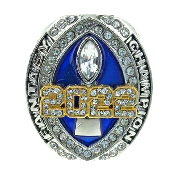 2022 Football League FFL Champion Ring Championship Souvenir Rings oval shape design
