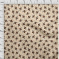 thumbnail image 4 of oneOone Cotton Poplin Tan Fabric Floral & Bee Sewing Material Print Fabric By The Yard 42 Inch Wide, 4 of 6