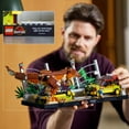 thumbnail image 6 of LEGO Jurassic Park T. rex Breakout 76956 Dinosaur Model Kit with 2 Ford Explorer Cars and 4 Minifigures, Nostalgic 90's Movie Gift Idea for Adults and Teens, 6 of 6