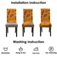 thumbnail image 4 of Skeleton and Spider Web Print 4-Pack Stretch Dining Chair Covers Full Coverage, 4 of 8
