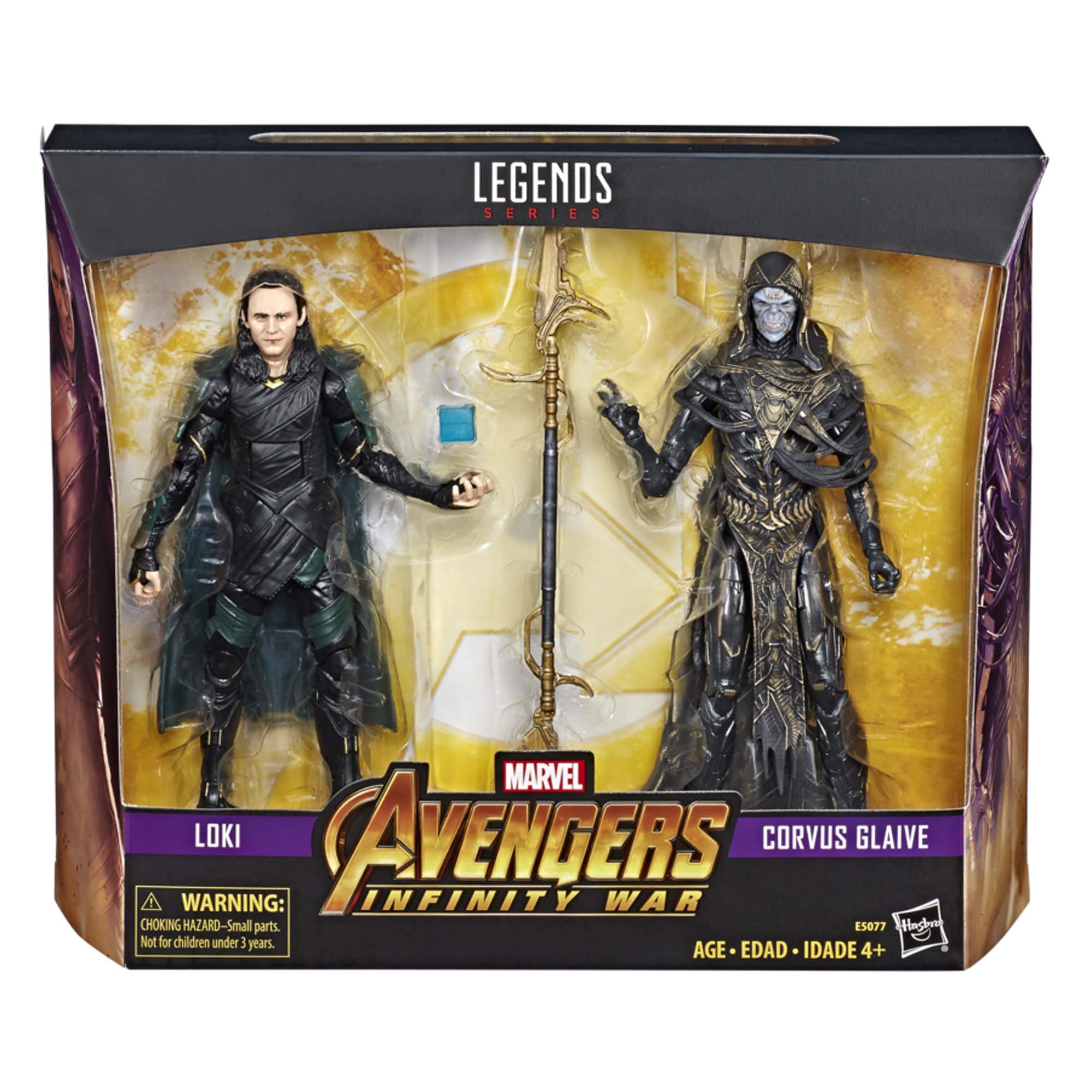 Marvel Legends Series Avengers: Infinity War Loki & Corvus Glaive Figures - image 2 of 7