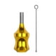 thumbnail image 1 of Aleación ergonómica aguja tubo de agarre antideslizante Mango Profesional Artistas Maquillaje Maquillaje Pieza Reemplazo Suministro Accesorios Oro Vogacara CE001305-04, 1 of 7