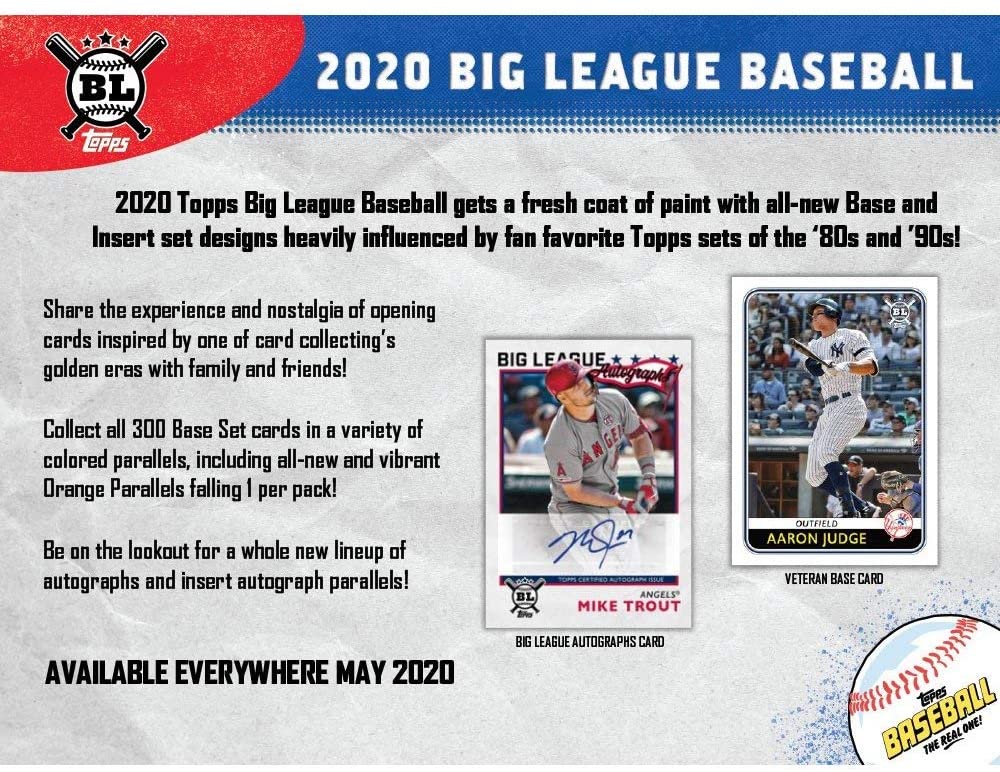 2020 Topps Big League Baseball Display Box (18 Packs/10 Cards) - image 2 of 2