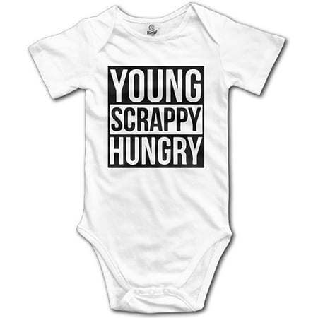 

Young Scrappy and Hungry Baby Onesie Infant Clothes