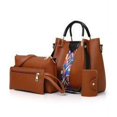 thumbnail image 1 of Bolso de mujer, conjunto europeo y americano de cuatro piezas, bolso para madre e hijo, bolso bandolera portátil, bolso tipo cubo, 1 of 6