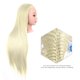thumbnail image 2 of Cabeza de maniquí con soporte de abrazadera para cabello trenzado, cabeza de maniquí de 24 pulgad Abanopi Cabeza de modelo de peluca, 2 of 7