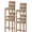 Brown, variant on Farmhouse Beige Brown Bar Stool Covers Set of 4, Vintage Wooden Striped Stretch Washable Bar Chair Covers with Backs, Removable Pub Counter Height Chair Cover for Kitchen Dining Room Cafe