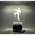 thumbnail image 4 of Personalized Karate Girl Martial Arts Kung-fu Belt Light Up LED Room Sports Night Light Lamp Gift FREE Engraving, 16 Color Options Remote Control, 4 of 10
