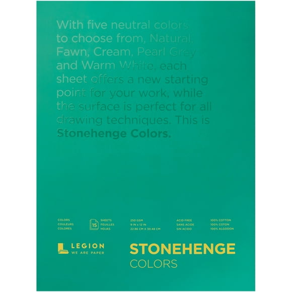 Stonehenge Aqua Block Coldpress Pad 9"X12" 10 Sheets/Pkg-White 300lb SQC300WH