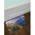 thumbnail image 2 of Lake Forest Bath Mat, Crater Lake Volcano Oregon American Scenery, Plush Bathroom Decor Mat with Non Slip Backing, 29.5" X 17.5", Multicolor, by Ambesonne, 2 of 2