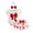 style-15 Red, variant on JUMEYU Newborn Girl Clothes Set Baby Girls Shorts Set Short Sleeve Letters Print Romper Shorts with Hairband Outfit 0 3 6 9 12 18 24 Months (Red,3-6 Months)