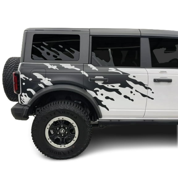 AnyStickerYouWant - Full Side Splash Kit Decal Sticker Compatible with and Fits Ford Bronco