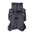 thumbnail image 3 of Dog Raincoat with Harness for Small Dogs, Adjustable Waterproof Dog Rain Jacket, Reflective Rainproof Puppy 4 Legs Raincoat, Full Body Pet Rain Jacket, Dark Grey, L, 3 of 5