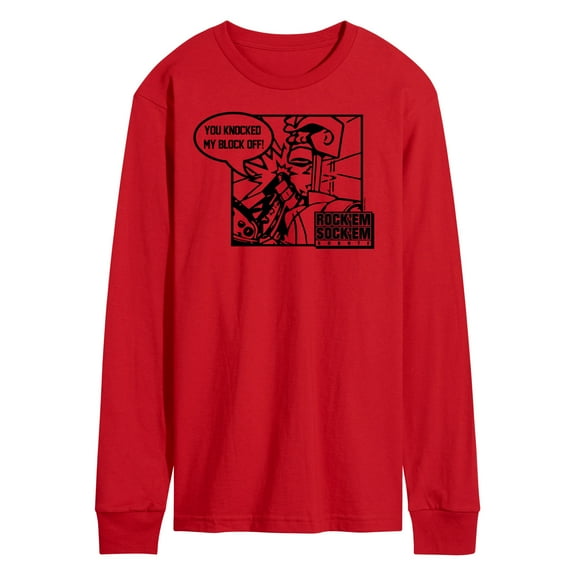 Rock 'Em Sock 'Em Robots - You Knocked My Block Off - Men's Long Sleeve T-Shirt