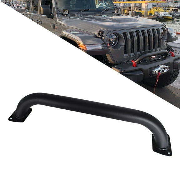 munirater Protective Front Grille Winch Guard Black 82215351 Replacement for 2018-2020 Wrangler Rubicon JL