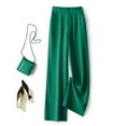 thumbnail image 5 of Women Pants Wide Leg Pants Women's Casual Pants Wide Leg High Elastic Waist Business Trousers Long Straight Suit Pants for Summer Work, 5 of 5