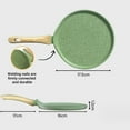 thumbnail image 4 of Nonstick Crepe Pan, Swiss Granite Coating Dosa Pan Pancake Flat Skillet, 4 of 7