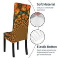 thumbnail image 6 of Dining Chair Back Cover, Water Washing, Disassembly Chair Sleeve Sliding Cover Protective Cover-Spotted Tunnel Pattern Chair Protectors Seat Covers, 6 of 8