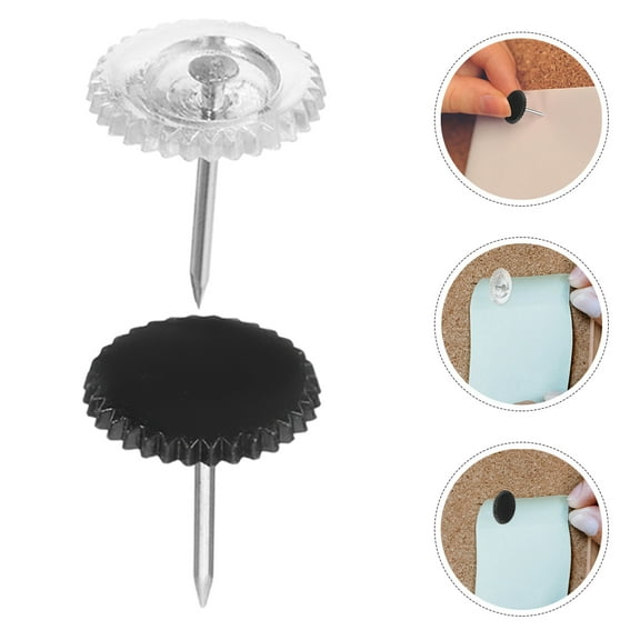HOMEMAXS 200 Pcs Boards Tacks Thumbtack .60X1.20X1.20CM
