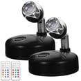 thumbnail image 1 of 2pcs Cabinet Lighting Battery Operated Accent Lights Led Spotlight Remote Lighting, 1 of 9