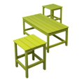 thumbnail image 1 of Paradise 3-Piece Set Outdoor Patio Adirondack Coffee Table and Square Side Table, 1 of 8