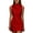 Red, variant on Rutainlusire Womens Summer Sleeveless Dresses Women's Solid Color Elegant High-Neck Midi Dress Beige L
