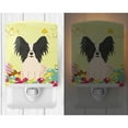 thumbnail image 2 of Caroline's Treasures BB6076CNL Easter Eggs Papillon Black White Ceramic Night Light, 6x4x3", multicolor, 2 of 2