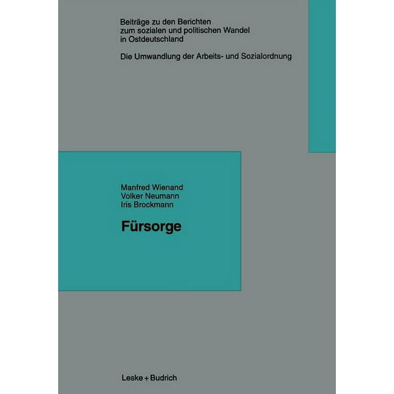 Beiträge Zu Den Berichten der Kommision Fürsorge, Book 6, (Paperback)