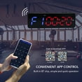thumbnail image 3 of Generic Bluetooth LED Interval Timer with Magnetic Back, Customizable Workout Modes, USB Rechargeable, Blue & Red Design, 3 of 6