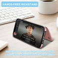 thumbnail image 5 of iPhone 12 Pro Max Case, iPhone 12 Pro Max Wallet Case, Takfox Shockproof PU Leather Case w/ Card Pockets 3 Cards Slots Cash ID Credit Card Flip Phone Case Cover Kickstand Magnetic Hard Case, Rose Gold, 5 of 7